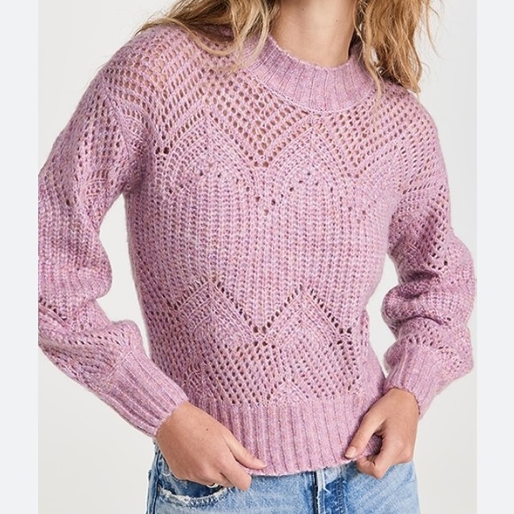 ASTR Lilac Serenity Mockneck Wool Sweater - Picture 1 of 11